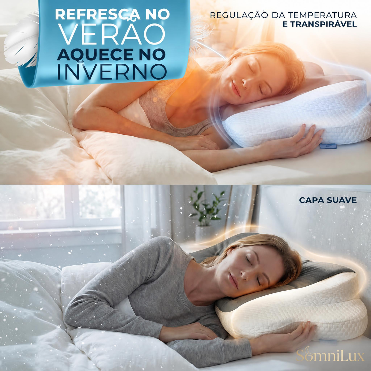 Almofada Cervical Ergonómica SomniLux