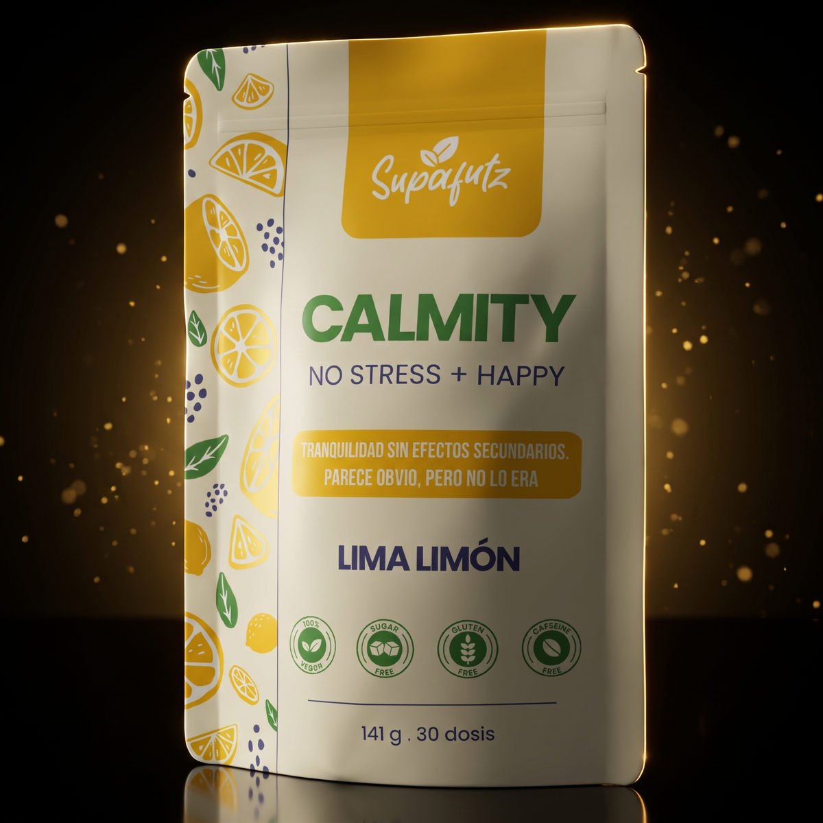 Supafutz Calmity Lima-Limão — Bebida Relaxante para um Sono Profundo